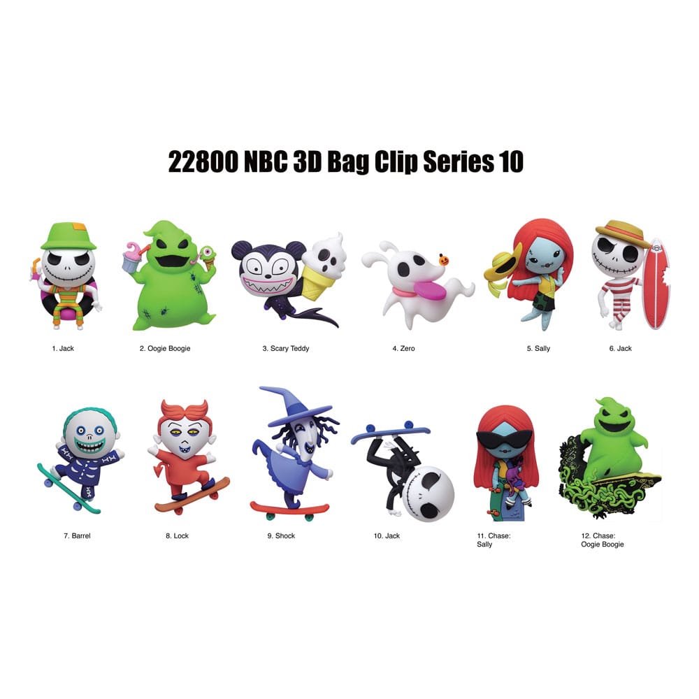 Nightmare Before Christmas PVC-Taschenanhänger Serie 10 Display (24) - Smalltinytoystore