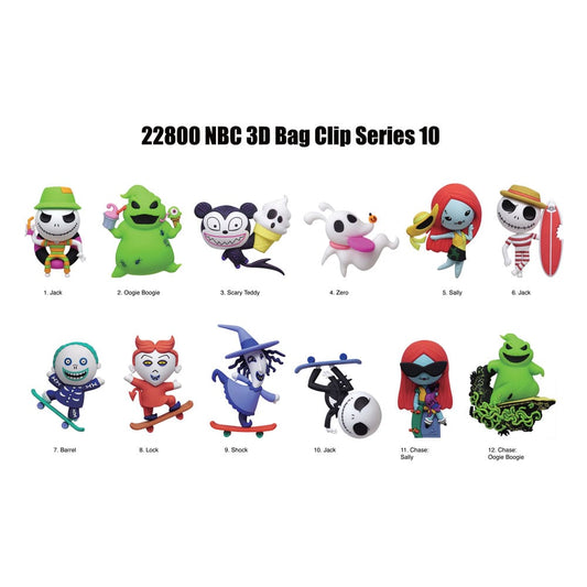 Nightmare Before Christmas PVC-Taschenanhänger Serie 10 Display (24) - Smalltinytoystore