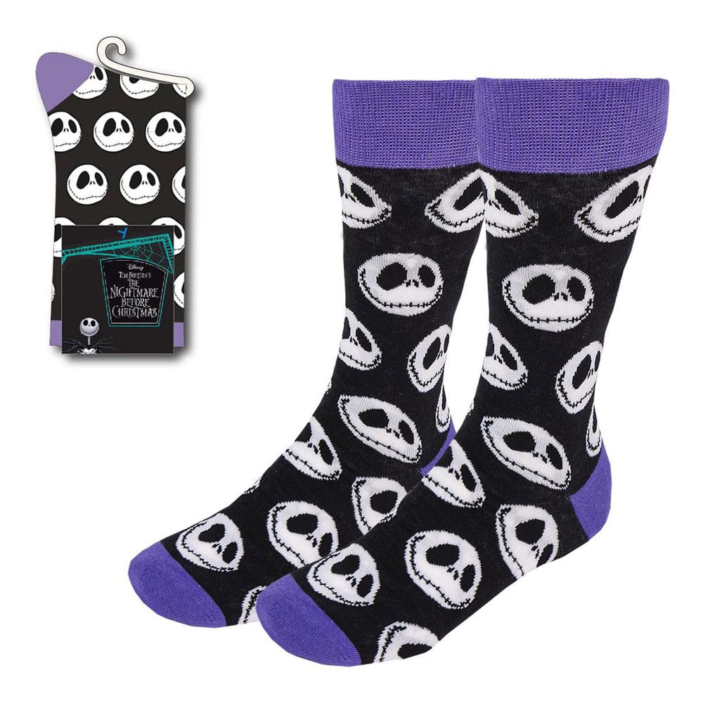 Nightmare before Christmas Socken Jack´s Face Purple 38-45 - Smalltinytoystore