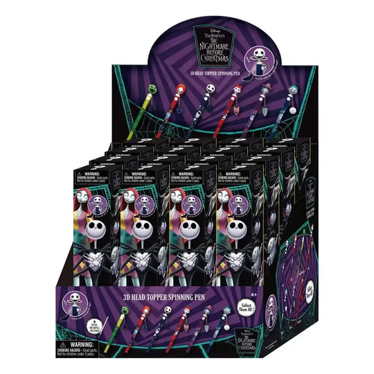 Nightmare before Christmas Stift 3D Head Topper Spinning Pen - Smalltinytoystore
