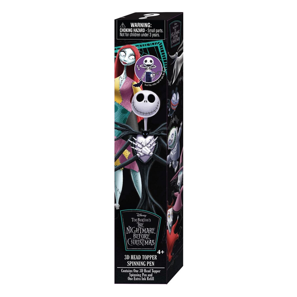 Nightmare before Christmas Stift 3D Head Topper Spinning Pen - Smalltinytoystore
