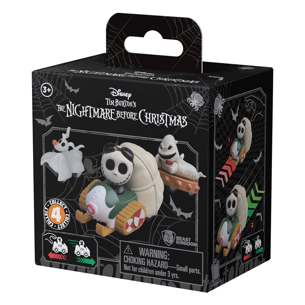 Nightmare Before Christmas Zoom Hero Rückzug-Fahrzeuge mit Figuren (Blind Box Ver.) Display (12) - Smalltinytoystore