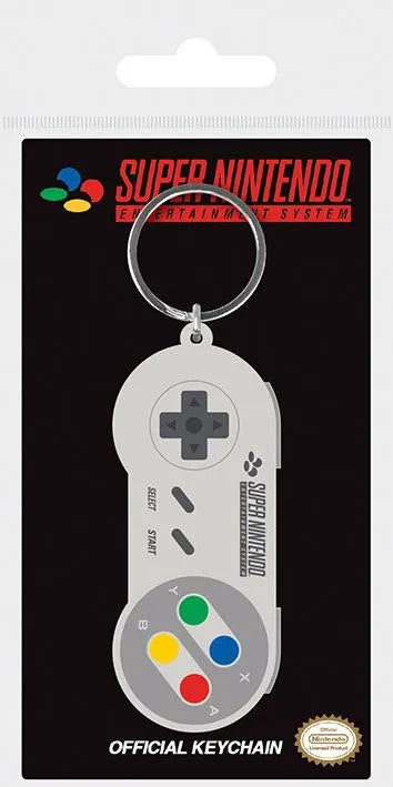 Nintendo Gummi-Schlüsselanhänger SNES Controller 6 cm - Smalltinytoystore