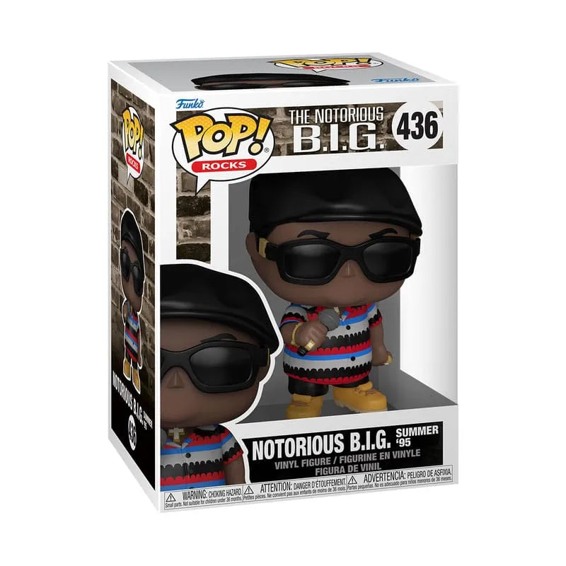 Notorious B.I.G POP! Rocks Vinyl Figur Biggie - Beat The Summer Jam 9 cm - Smalltinytoystore