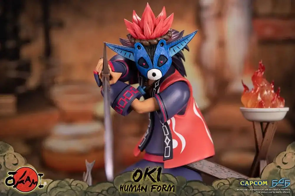Okami Statue Oki (Human Form) 38 cm - Smalltinytoystore
