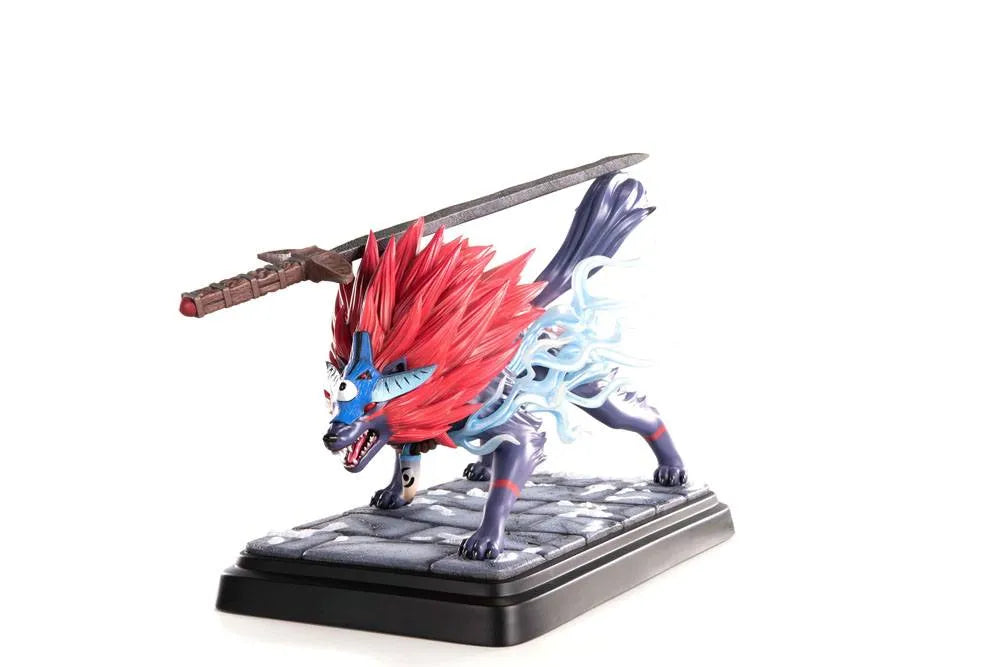 Okami Statue Oki (Wolf Form) 35 cm - Smalltinytoystore