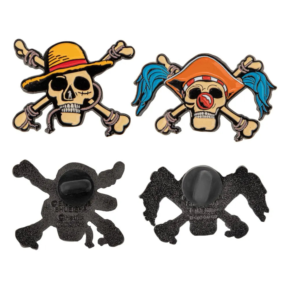 One Piece Ansteck-Pins 2er-Pack Luffy & Buggy - Smalltinytoystore