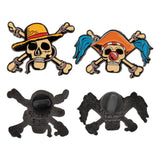 One Piece Ansteck-Pins 2er-Pack Luffy & Buggy - Smalltinytoystore