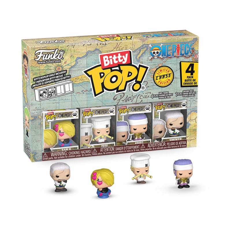 One Piece Bitty POP! Vinyl Figuren 4er-Pack Sanji 2,5 cm - Smalltinytoystore