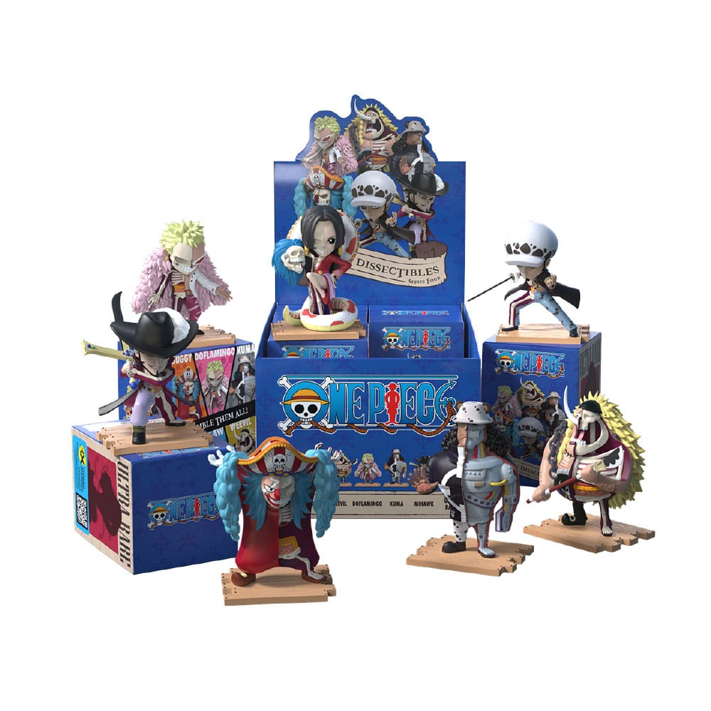 One Piece Blind Box Hidden Dissectibles Series 4 (Warlords ed.) Display (6) - Smalltinytoystore