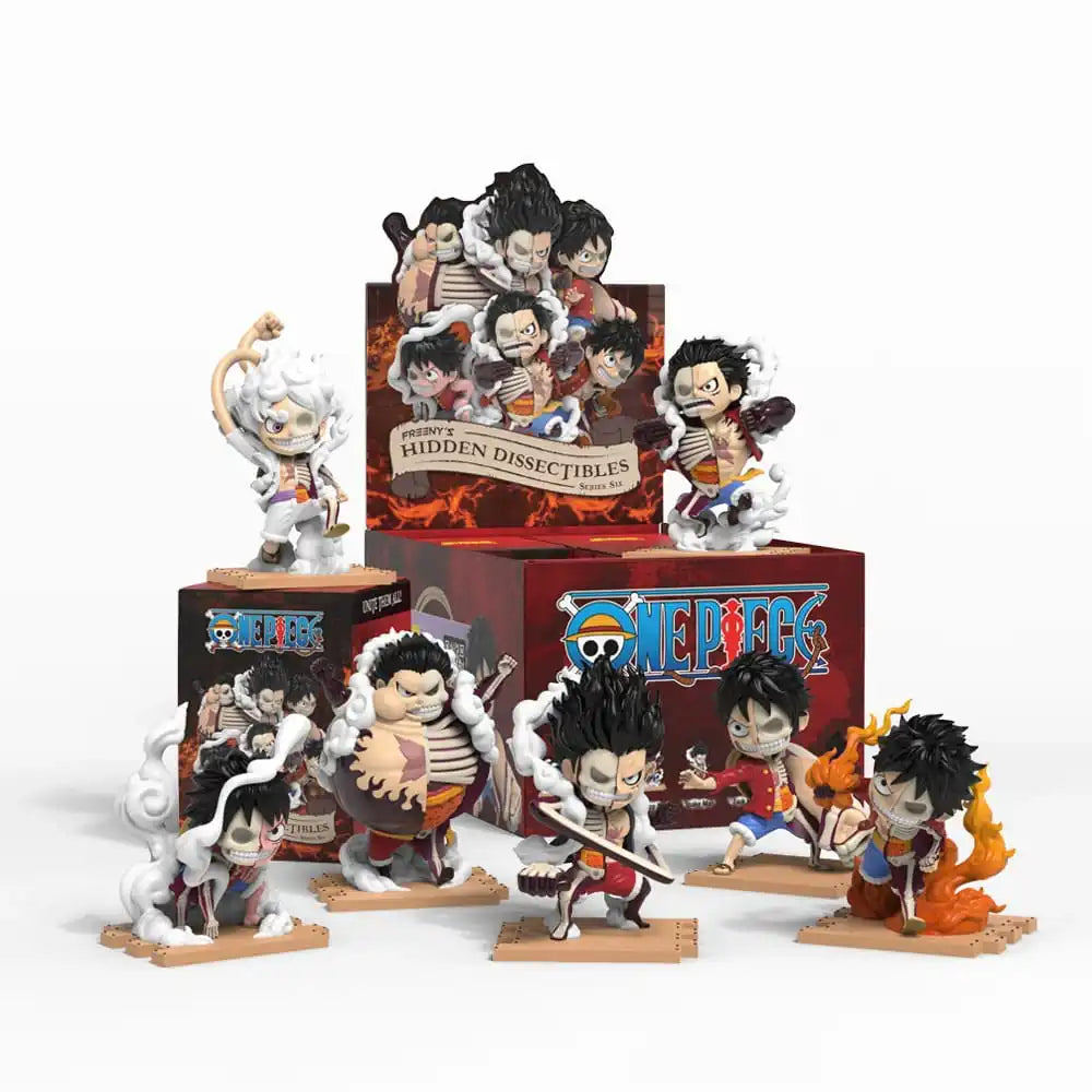 One Piece Blind Box Hidden Dissectibles Series 6 (Luffy Gear's) Display (6) - Smalltinytoystore