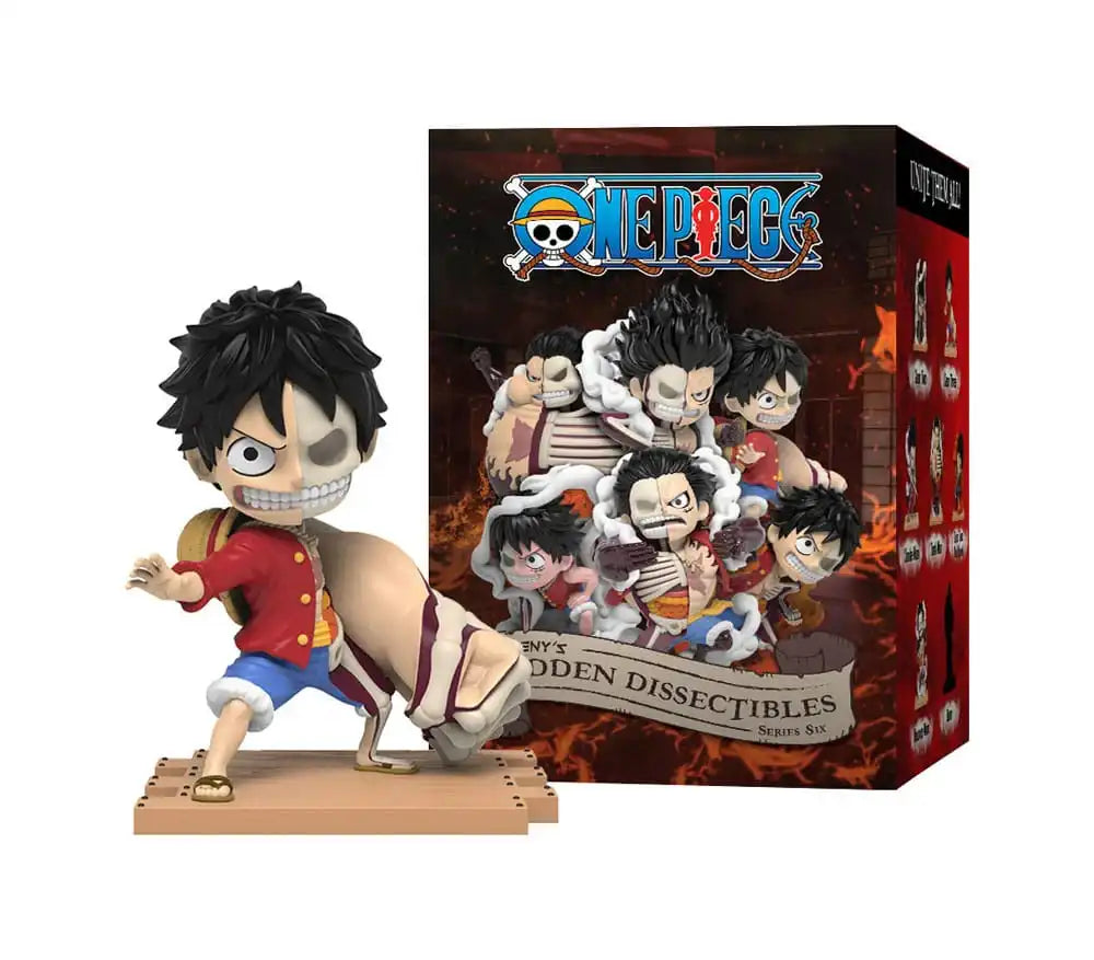 One Piece Blind Box Hidden Dissectibles Series 6 (Luffy Gear's) Display (6) - Smalltinytoystore