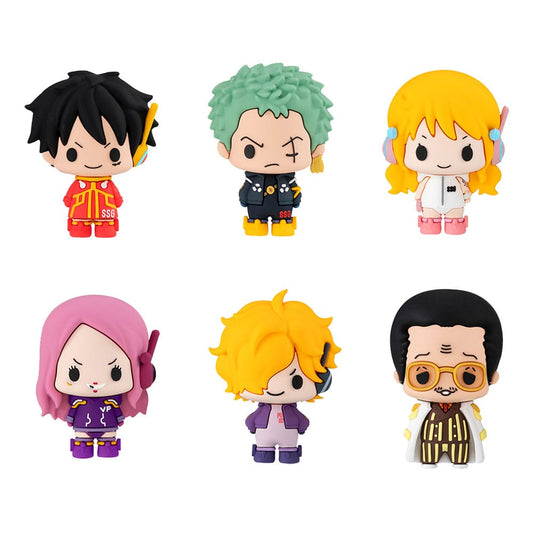 One Piece Chokorin Mascot Series Sammelfiguren 6er-Pack Egghead Ver. 5 cm - Smalltinytoystore