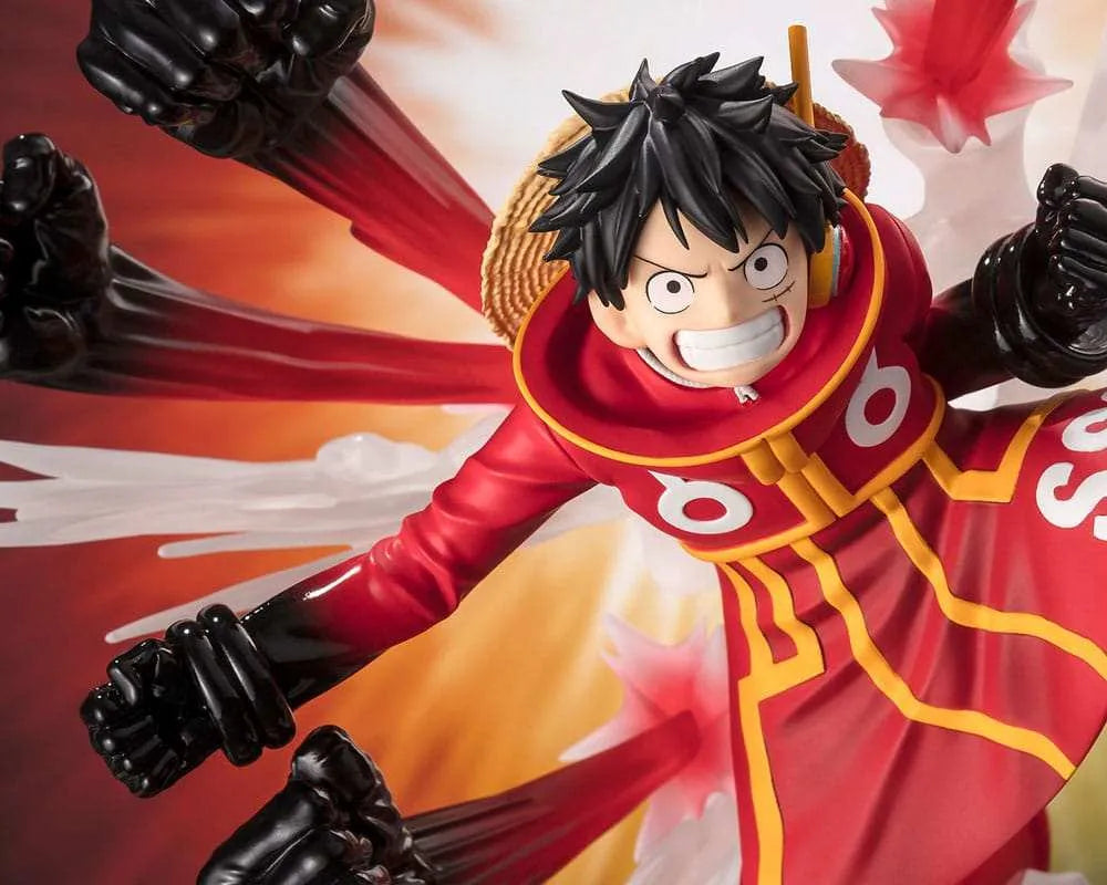 One Piece Figuarts ZERO Extra Battle PVC Statue Monkey D. Luffy -Gum Gum Hawk Gatling- 19 cm - Smalltinytoystore