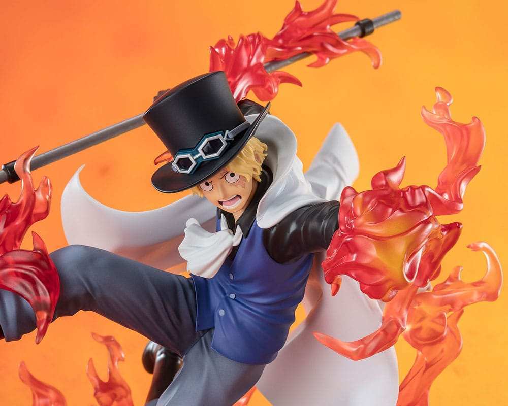 One Piece Figuarts ZERO Extra Battle PVC Statue Sabo Fire Fist Rook Check 19 cm - Smalltinytoystore