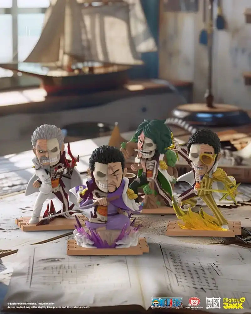 One Piece Freeny's Hidden Dissectables Marines Edition 4 inch Vinyl Figure Blind Box Display (6) - Smalltinytoystore