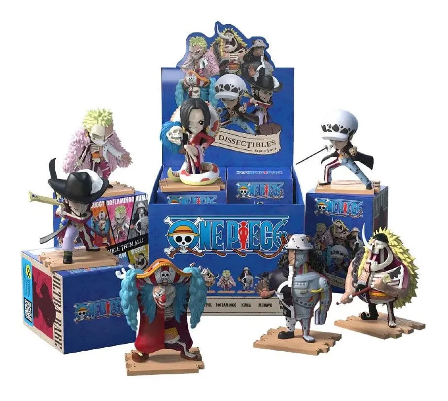 One Piece: Freeny's Hidden Dissectibles Warlords Edition 4 inch Vinyl Figure Blind Box Assortment (6) - Smalltinytoystore