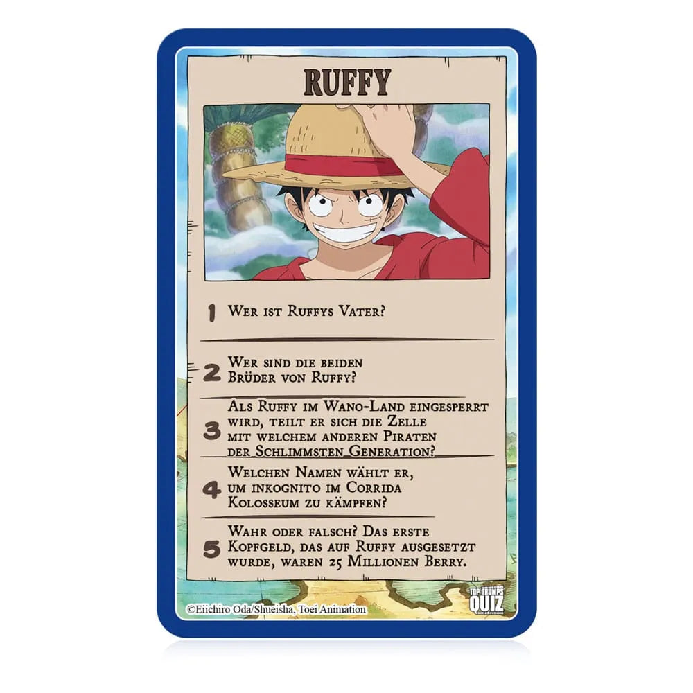 One Piece Kartenspiel Top Trumps Quiz *Deutsche Version* - Smalltinytoystore