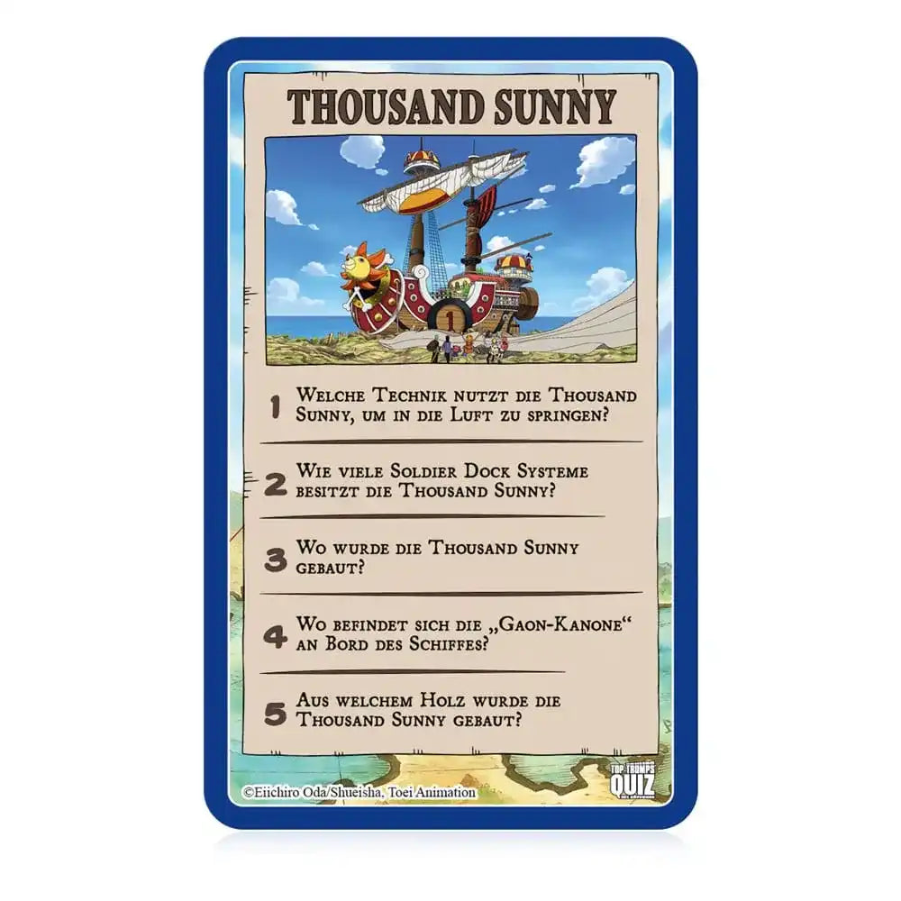 One Piece Kartenspiel Top Trumps Quiz *Deutsche Version* - Smalltinytoystore
