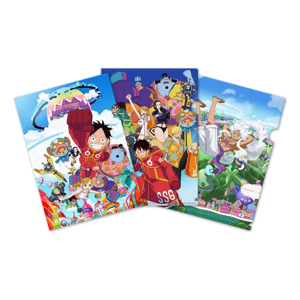 One Piece Klarsichthüllen 3er-Set Egghead Saga - Smalltinytoystore