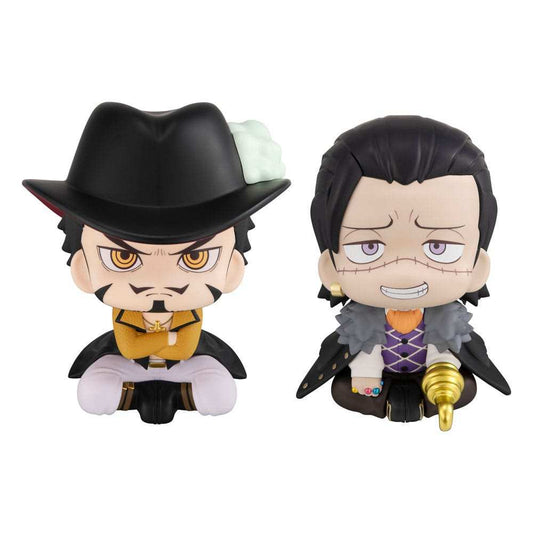 One Piece Look Up PVC Statuen Dracule Mihawk & Crocodile 11 cm (with gift) - Smalltinytoystore