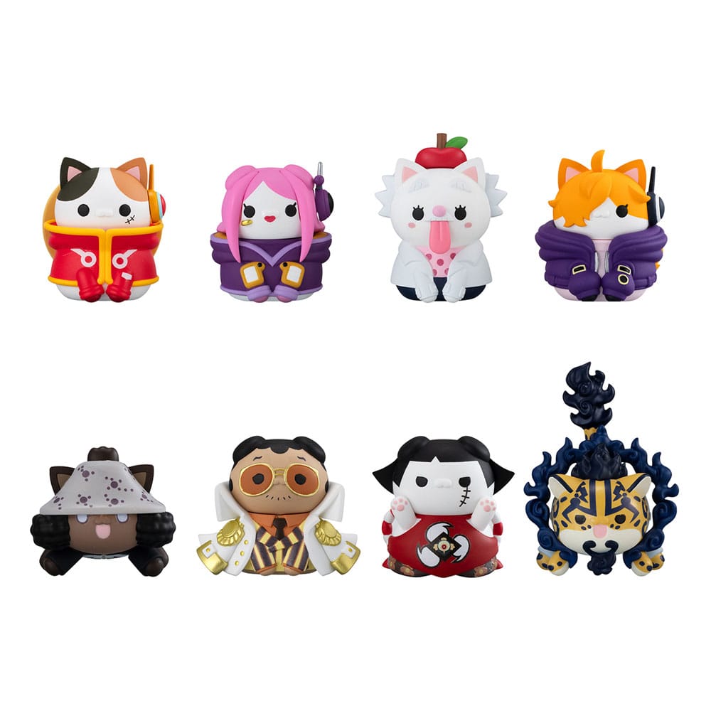 One Piece Mega Cat Project Sammelfiguren Egghead NyanPieceNyan! 3 cm Sortiment (8) - Smalltinytoystore