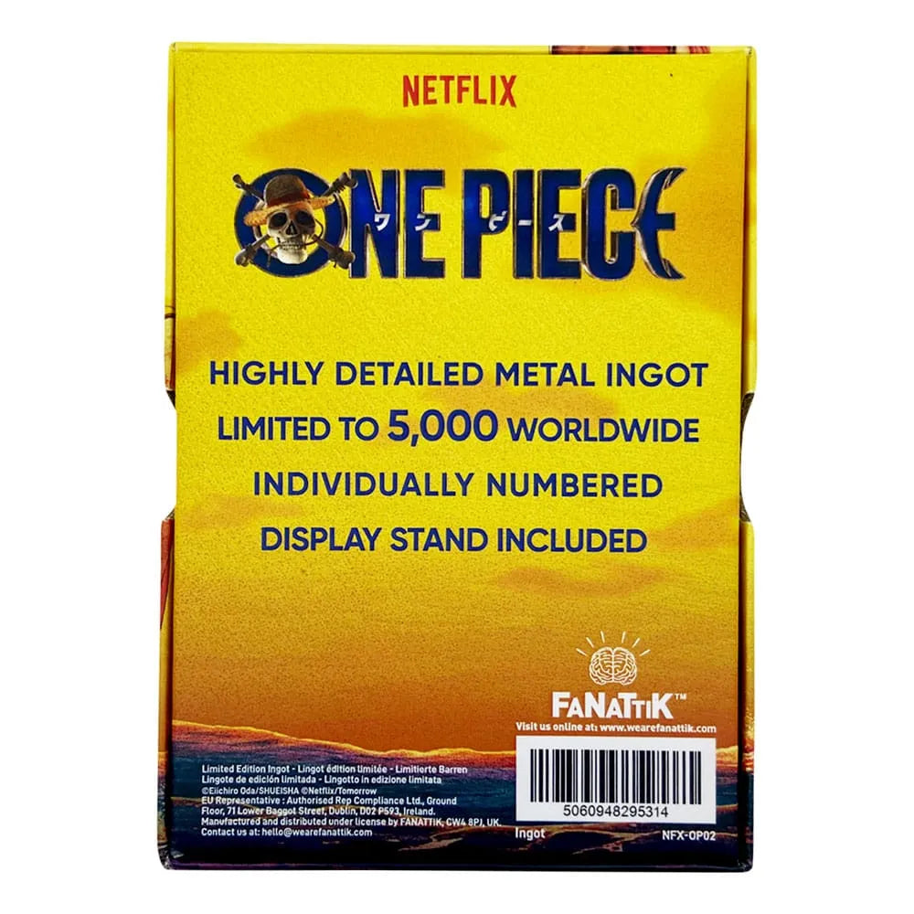 One Piece Metallbarren Luffy Wanted Poster Limited Edition - Smalltinytoystore