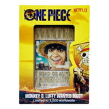 One Piece Metallbarren Luffy Wanted Poster Limited Edition - Smalltinytoystore