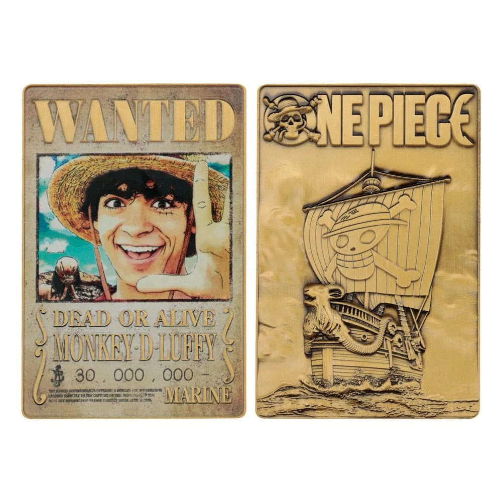 One Piece Metallbarren Luffy Wanted Poster Limited Edition - Smalltinytoystore