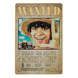 One Piece Metallbarren Luffy Wanted Poster Limited Edition - Smalltinytoystore