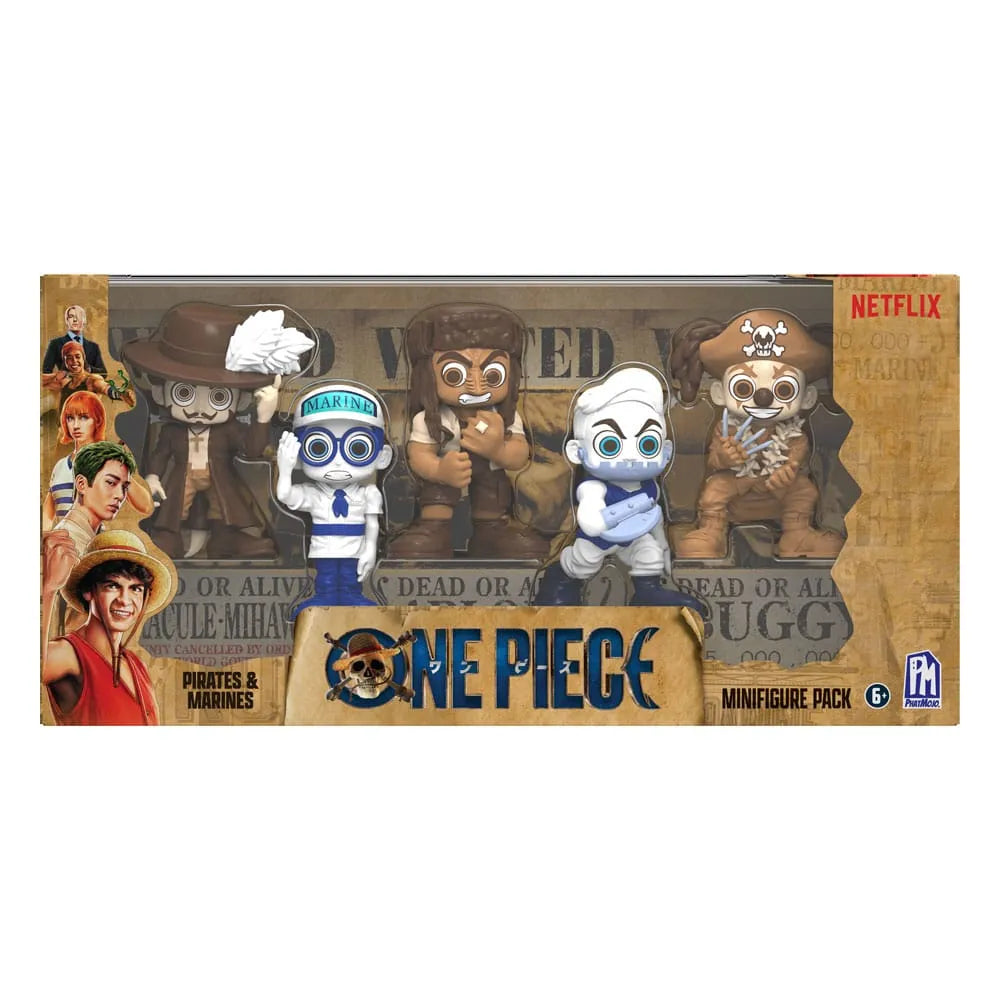 One Piece Minifiguren Set Prates & Marines 6 cm - Smalltinytoystore