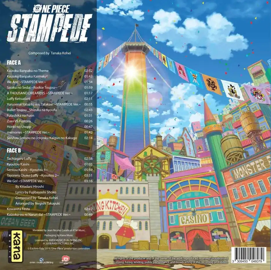 One Piece Original Soundtrack LP Vinyl - Smalltinytoystore