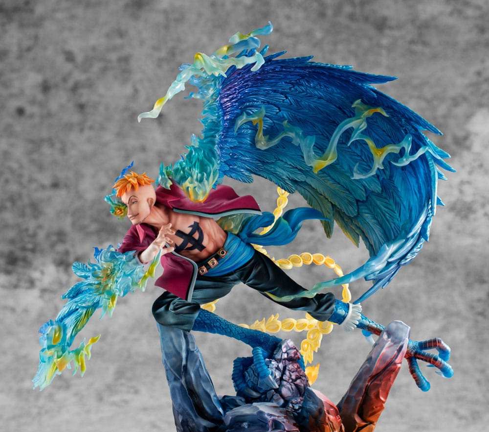 One Piece P.O.P MAS Maximum PVC Statue Marco the Phoenix Leader of 1st group of Whitebeard Pirates 32 cm - Smalltinytoystore