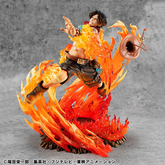 One Piece P.O.P PVC Statue NEO-Maximum Portgas D. Ace 15th Anniversary Super Limited Reprint Ver. 23 cm - Smalltinytoystore