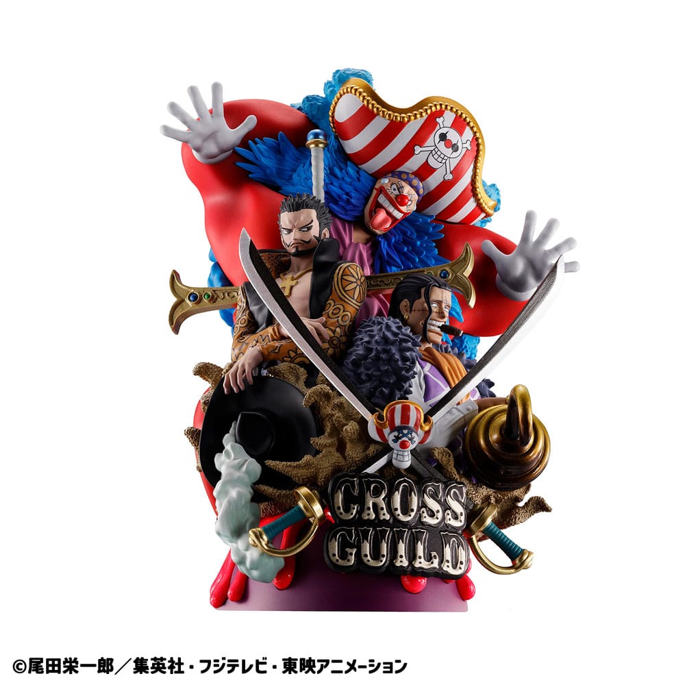 One Piece Petitrama DX PVC Mini-Statue Logbox Re Birth 03 Cross Guild 15 cm - Smalltinytoystore