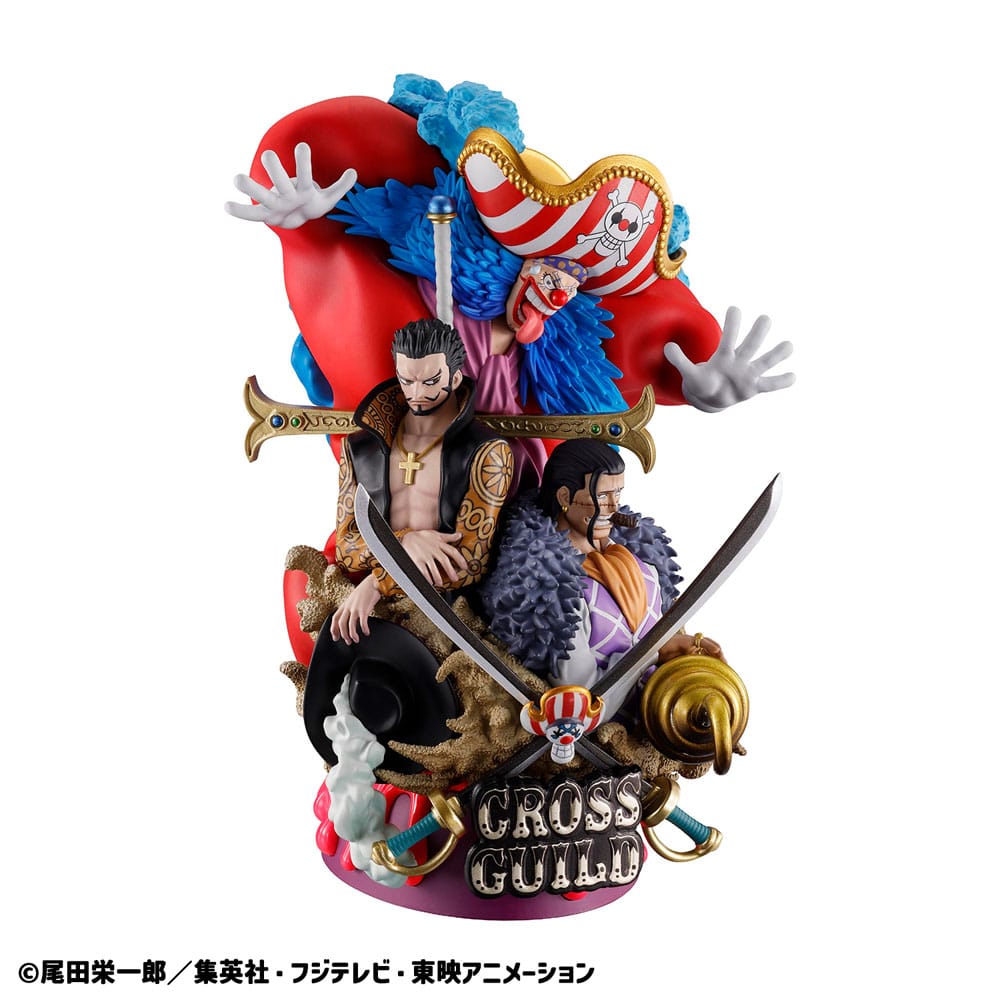 One Piece Petitrama DX PVC Mini-Statue Logbox Re Birth 03 Cross Guild 15 cm - Smalltinytoystore