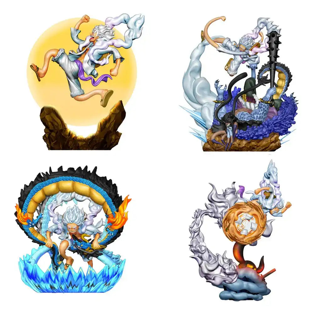 One Piece Petitrama PVC Mini-Statue Logbox Re Birth Gear Fifth Special Set 9 cm - Smalltinytoystore