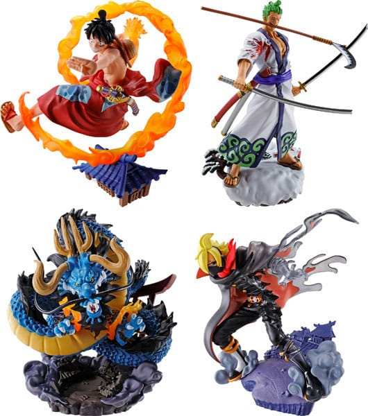 One Piece Petitrama PVC Mini-Statue Logbox Re Birth Wano Kuni Vol. 1 Set 9 cm - Smalltinytoystore