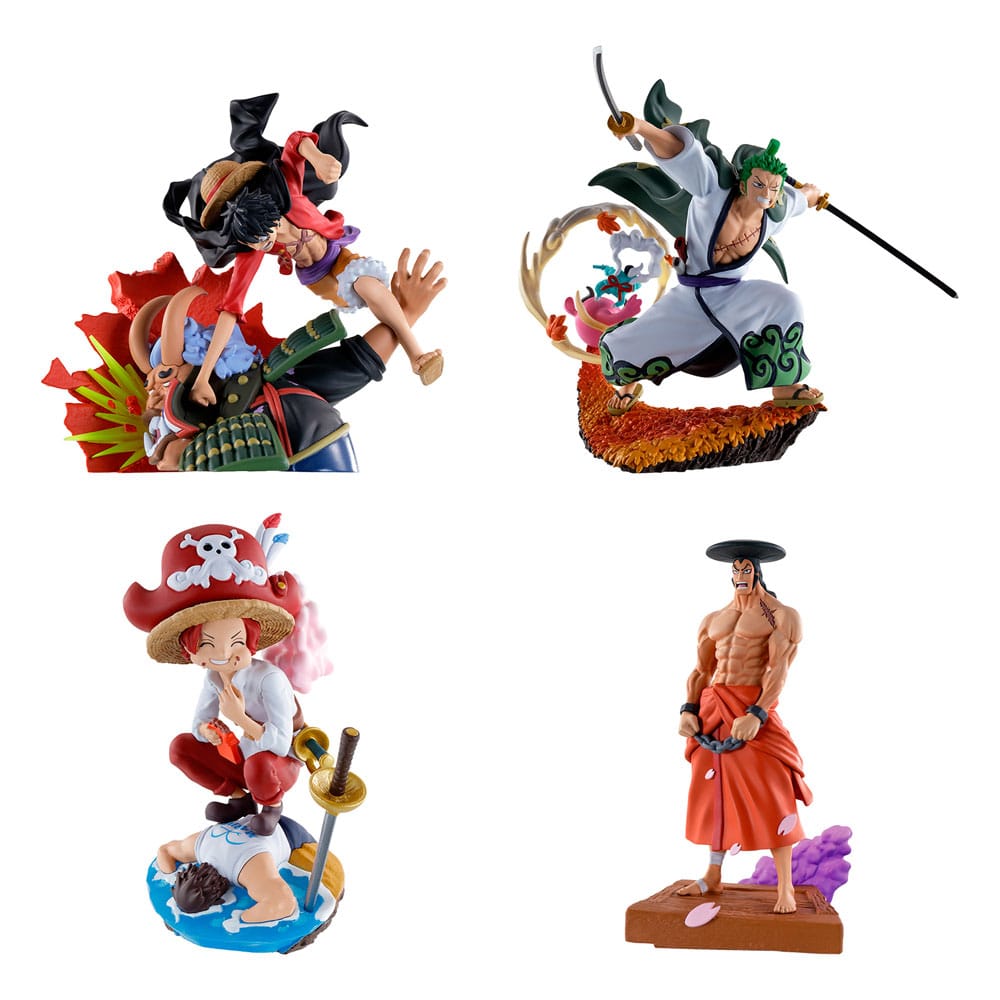 One Piece Petitrama PVC Mini-Statue Logbox Re Birth Wano Kuni Vol. 1 Set 9 cm - Smalltinytoystore