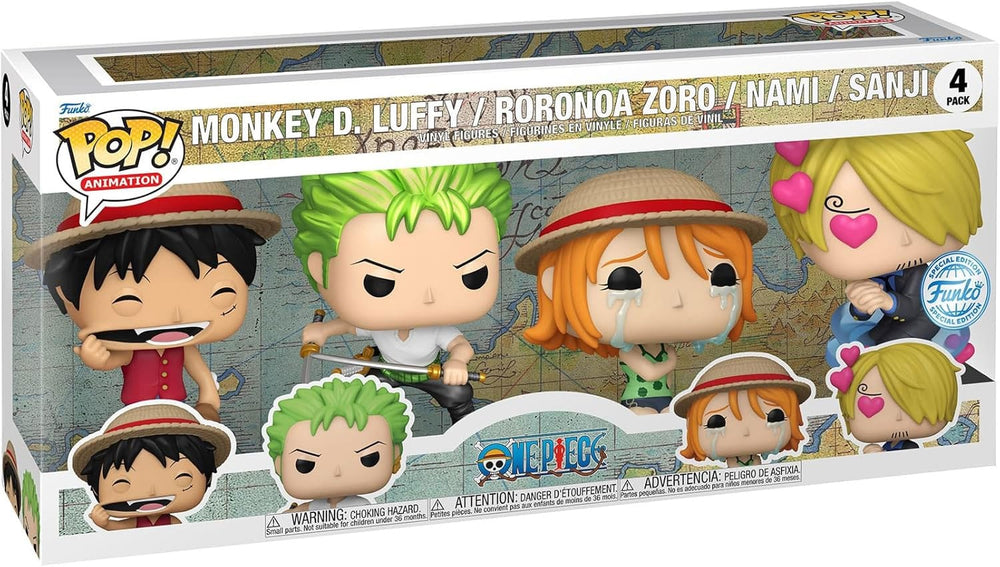 One Piece POP! Animation Vinyl Figuren 4er-Pack Refresh 4PK(EMEA) 9 cm - Smalltinytoystore