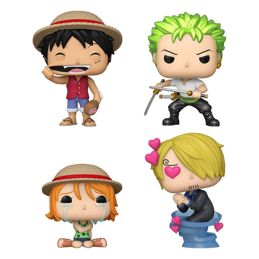 One Piece POP! Animation Vinyl Figuren 4er-Pack Refresh 4PK(EMEA) 9 cm - Smalltinytoystore