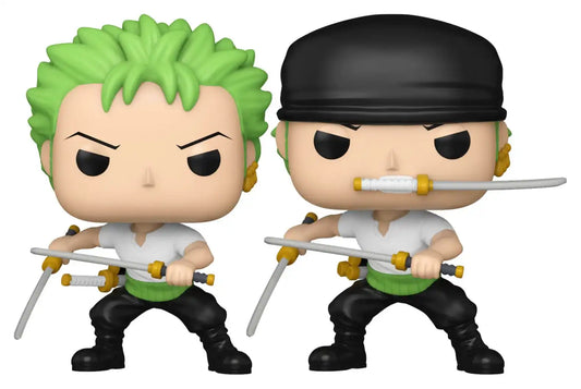 One Piece POP! Animation Vinyl Figuren Zoro (Refresh) w/Ch 9 cm Sortiment (6) - Smalltinytoystore