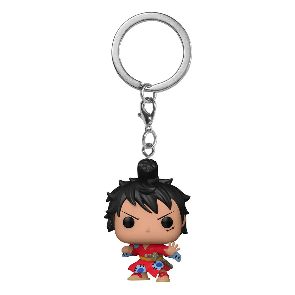 One Piece POP! Vinyl Schlüsselanhänger 4 cm Luffy in Kimono Display (12) - Smalltinytoystore