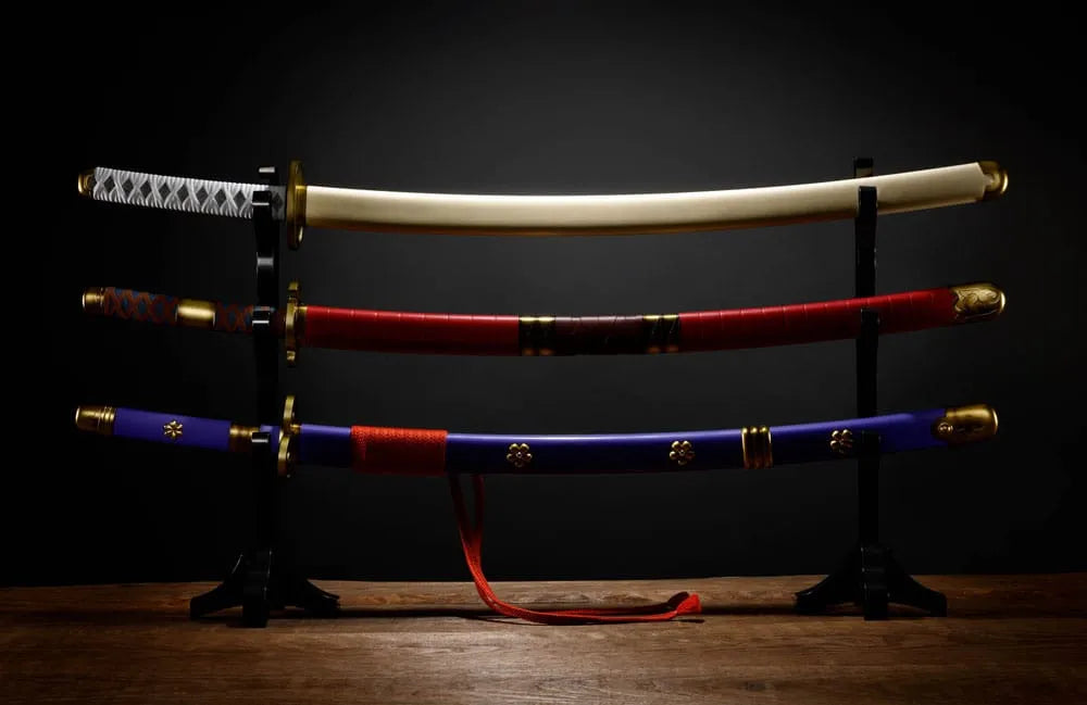 One Piece Proplica Repliken 1/1 Roronoa Zoro Three Sword Style Schwerter Set 95 cm - Smalltinytoystore