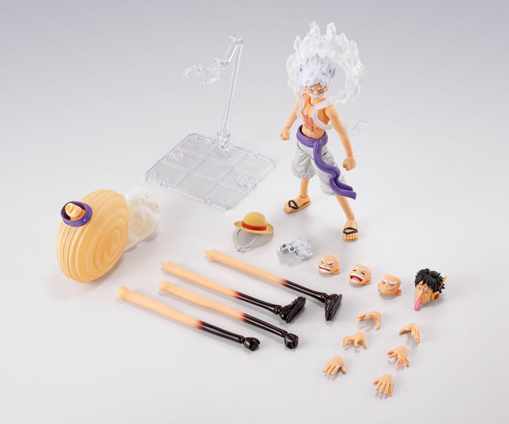 One Piece S.H.Figuarts Actionfigur Monkey D. Luffy Gear 5 -Future Island Egghead- 15 cm - Smalltinytoystore