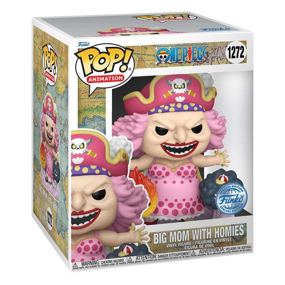 One Piece Super Sized POP! Animation Vinyl Figur Big Mom w/Homies 15 cm - Smalltinytoystore