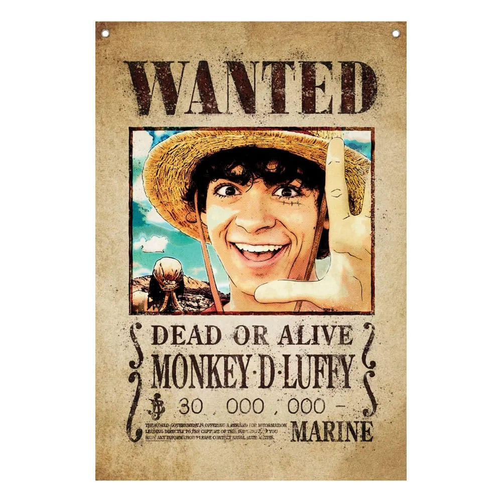 One Piece Wandbehang Luffy Wanted 120 x 85 cm - Smalltinytoystore
