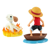 One Piece WCF Log Stories PVC Statuen 2er-Pack Luffy & Going Merry 8 cm - Smalltinytoystore