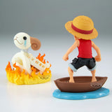 One Piece WCF Log Stories PVC Statuen 2er-Pack Luffy & Going Merry 8 cm - Smalltinytoystore