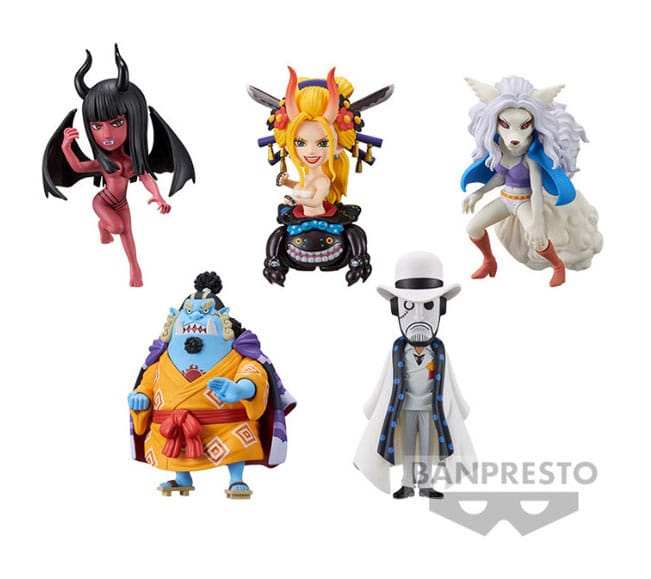 One Piece WCF Minifiguren 7 cm Wanokuni Onigashima 6 Display (12) - Smalltinytoystore